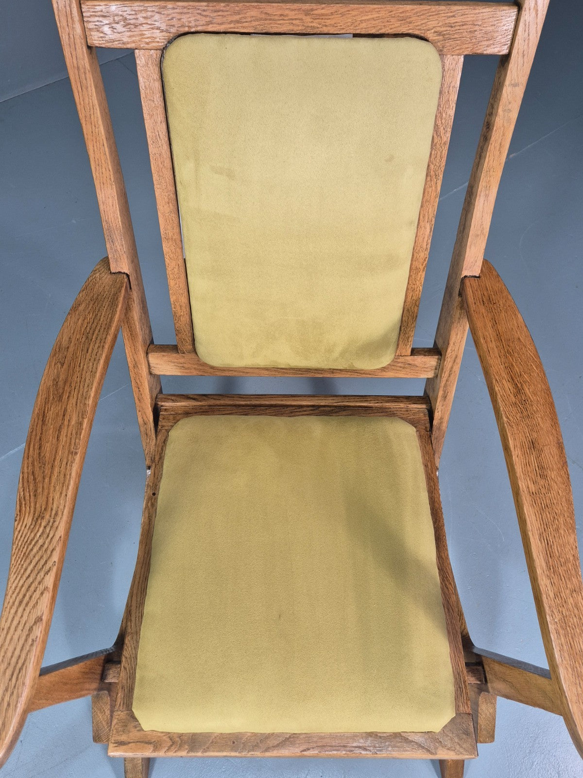Vintage Scandinavian Rocking Chair Oak Frame 1970s Retro MCM  EB10731 MNOR14
