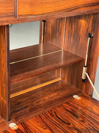 Vintage Danish Midcentury Drop Door Cocktail Cabinet Storage Unit EB8410 MWOO - UKDK FURNITURE