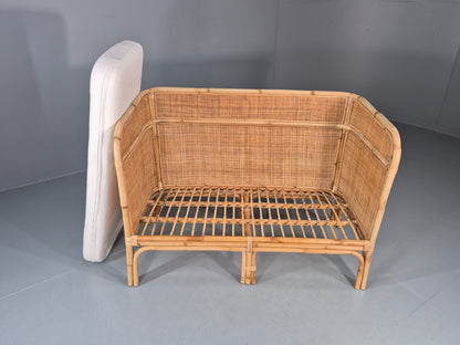 Vintage Rattan Two Seat Sofa 1970s Style Retro  EB11220 VBER5