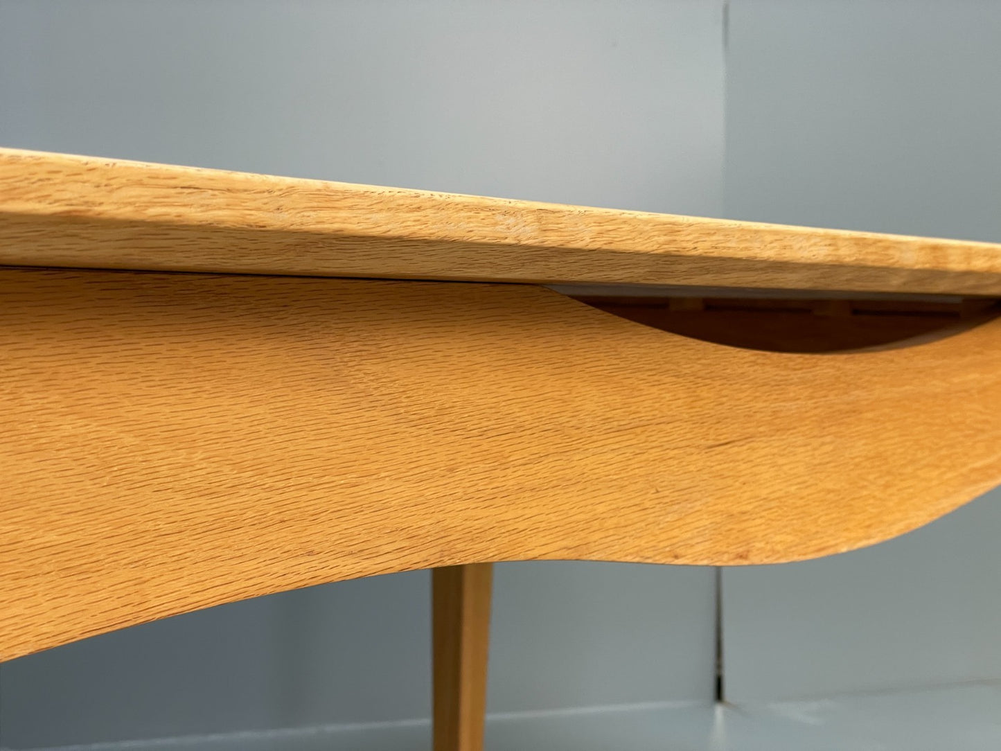 Modern Oak Dining Table - Solid Wood Removable Legs Post Modern  EB10944 MWOO7