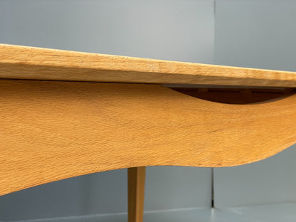 Modern Oak Dining Table - Solid Wood Removable Legs Post Modern  EB10944 MWOO7