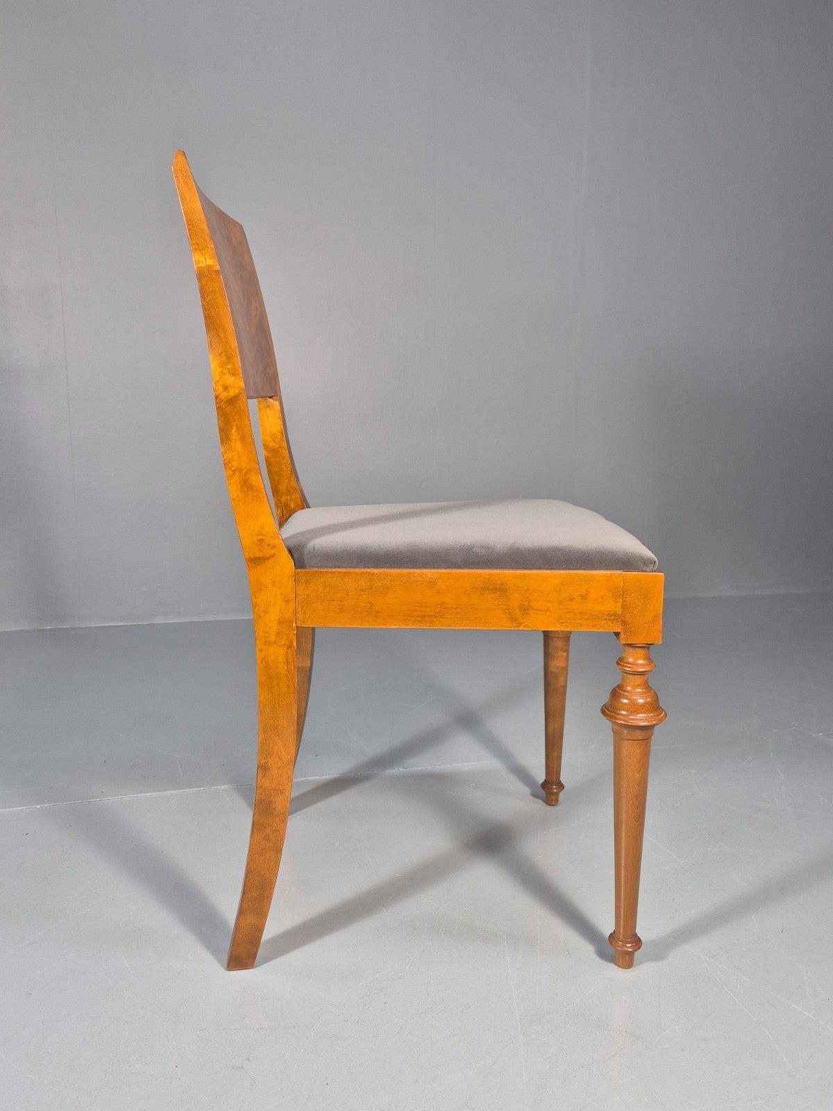 8 Biedermeier Birch Dining Chairs New Upholstery Swedish Design EB10818 VDIN8