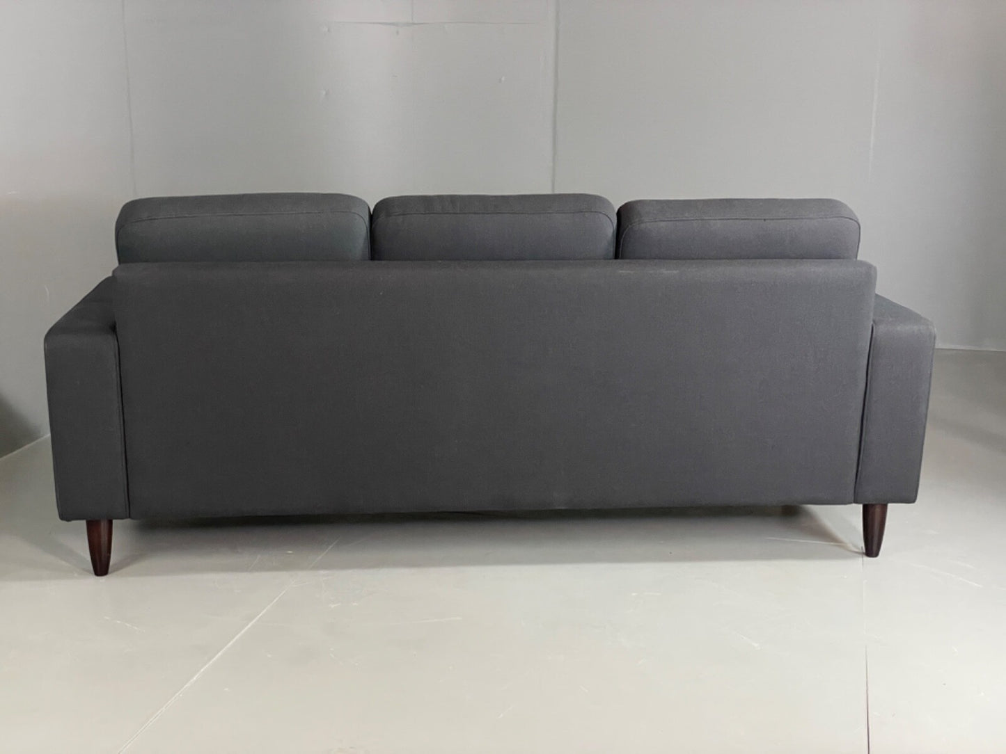 Modern Danish Sofa by Hurup Slate Grey Fabric Beech 1980s Style EB6120 M3SS3