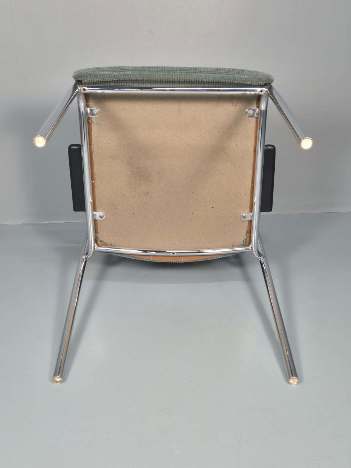 6 1980s Retro Stacking Chairs Chrome Frame Swedish Design Retro MCM EB10606 MSTA14