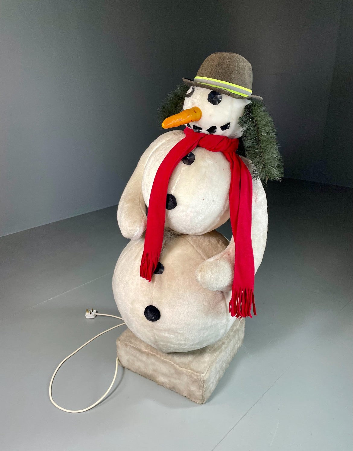 Animatronic Dancing Snowman Shop Display Vintage Danish 1970s EB6099 MWOO0