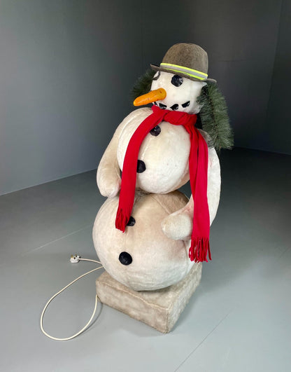 Animatronic Dancing Snowman Shop Display Vintage Danish 1970s EB6099 MWOO0