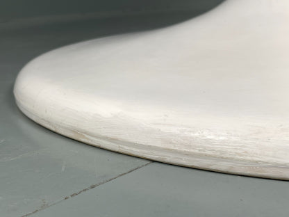 Vintage Round Formica Table White Tulip Base 1960s Retro Kitchen EB11543 MWOO6