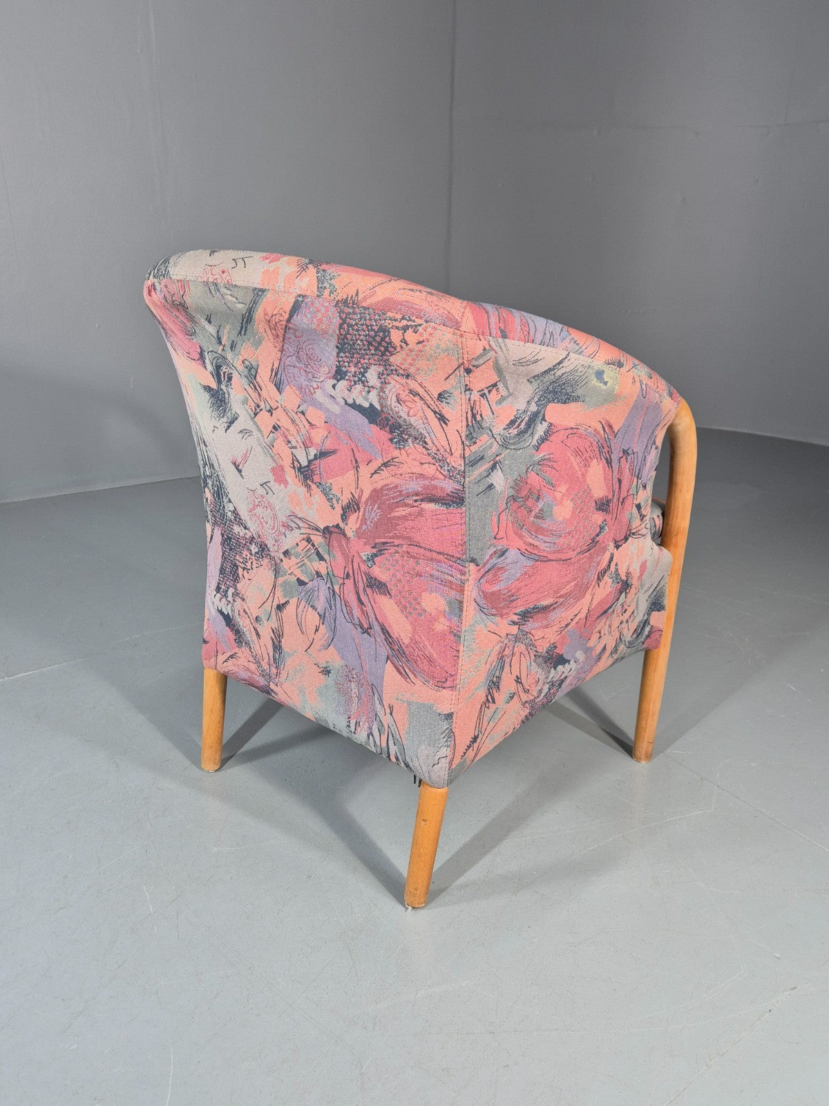 Vintage Tub Chair Stouby Multicoloured Danish Retro 1980s EB11347 MNOR8