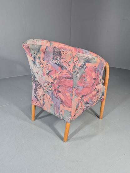 Vintage Tub Chair Stouby Multicoloured Danish Retro 1980s EB11347 MNOR8