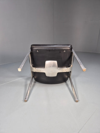 Roder Sohne Leather and Aluminium Boardroom Chair 1960s Retro MCM EB10645 MNOR12