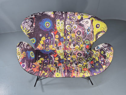 2 Seater Rocking Sofa by Sinnerup Denmark Abstract Colourful Cover EB11369 M2SS1