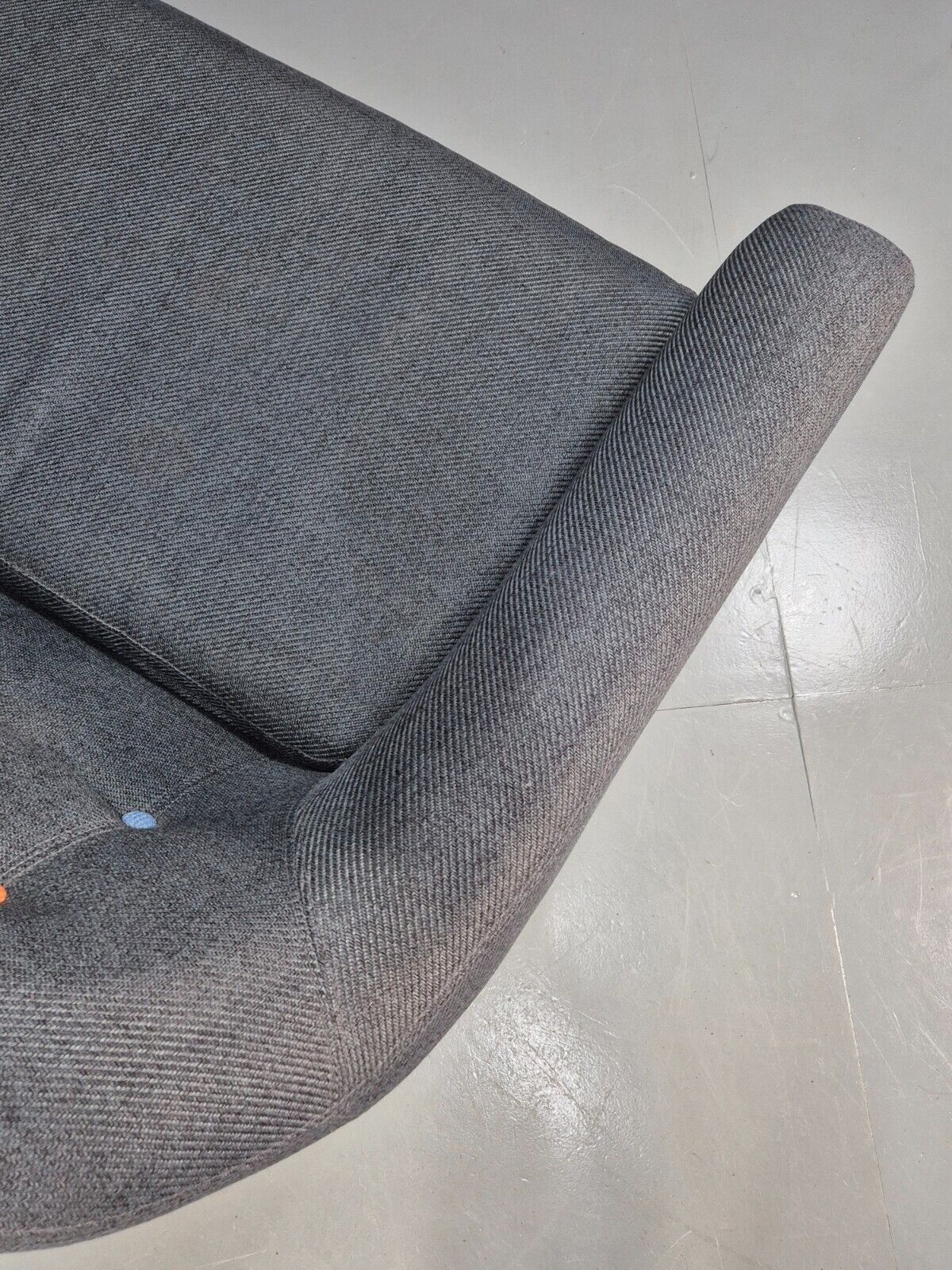 Vintage Made.Com Scandinavian style Sofa Charcoal Grey Retro EB8452 M3SS - UKDK FURNITURE