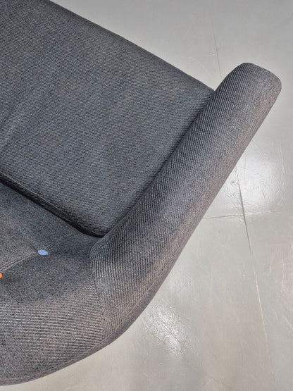 Vintage Made.Com Scandinavian style Sofa Charcoal Grey Retro EB8452 M3SS - UKDK FURNITURE