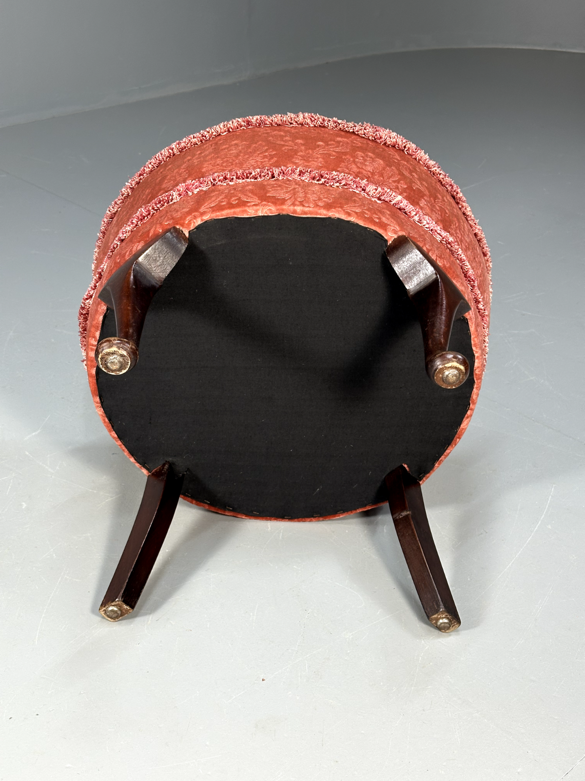 Vintage Cocktail Chair Deep Pink Velour Moquette 1960s Retro EB9166 VCLO - UKDK FURNITURE