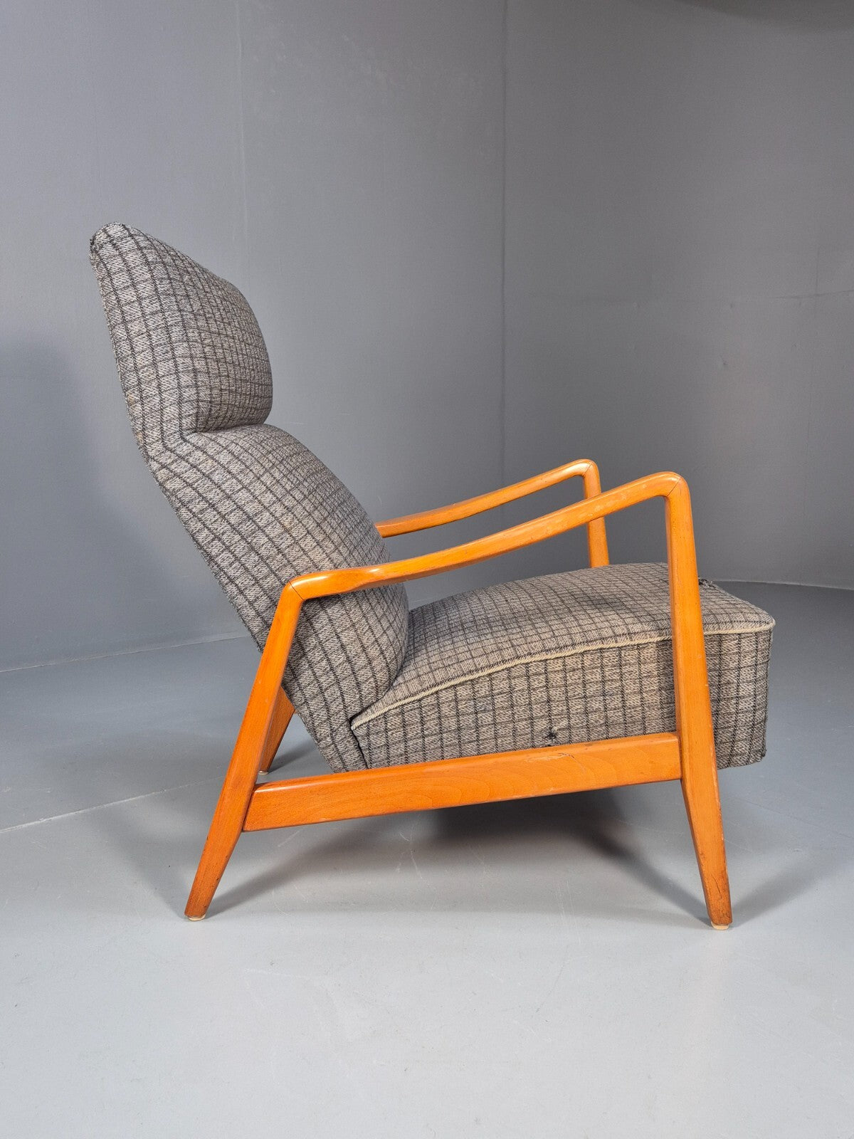 Vintage Swedish 1960s Lounge Chair Beech Open Frame Retro MCM EB9532 MNOR - UKDK FURNITURE