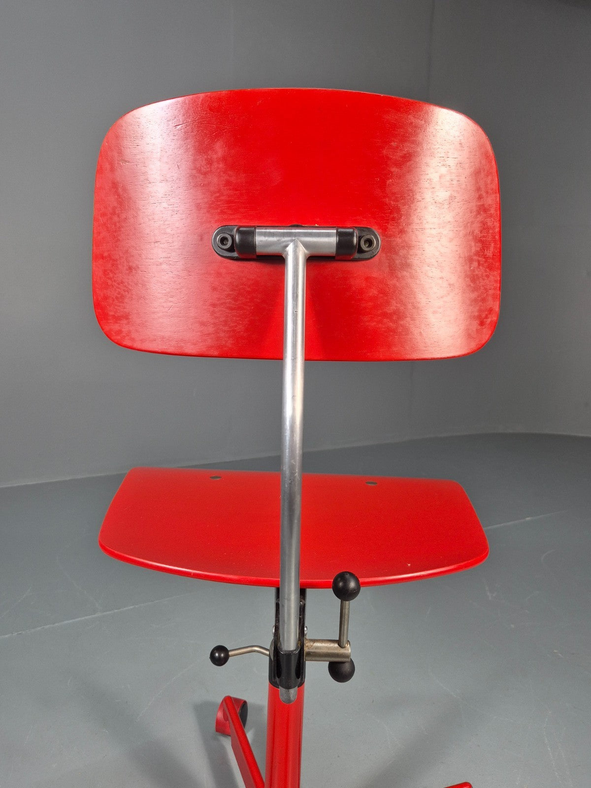1960s Kevi Task Desk Chair Jorgen Rasmussen MCM Danish Retro Red EB10808 MSWI15