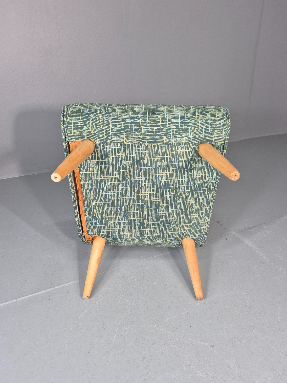 Vintage Swedish Retro Chair Newly Upholstered Hobby Chair Drawer EB11084 MNOR15