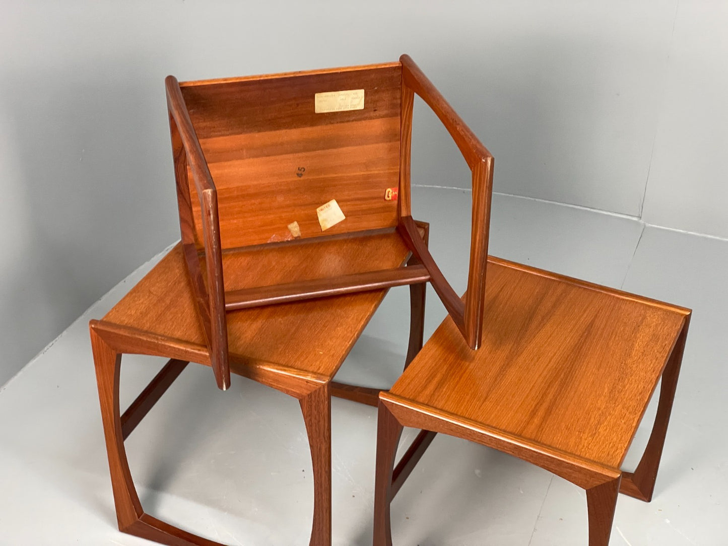G Plan Nesting Tables 1970s Vintage Teak Quadrille Range Retro EB11070 MWOO14