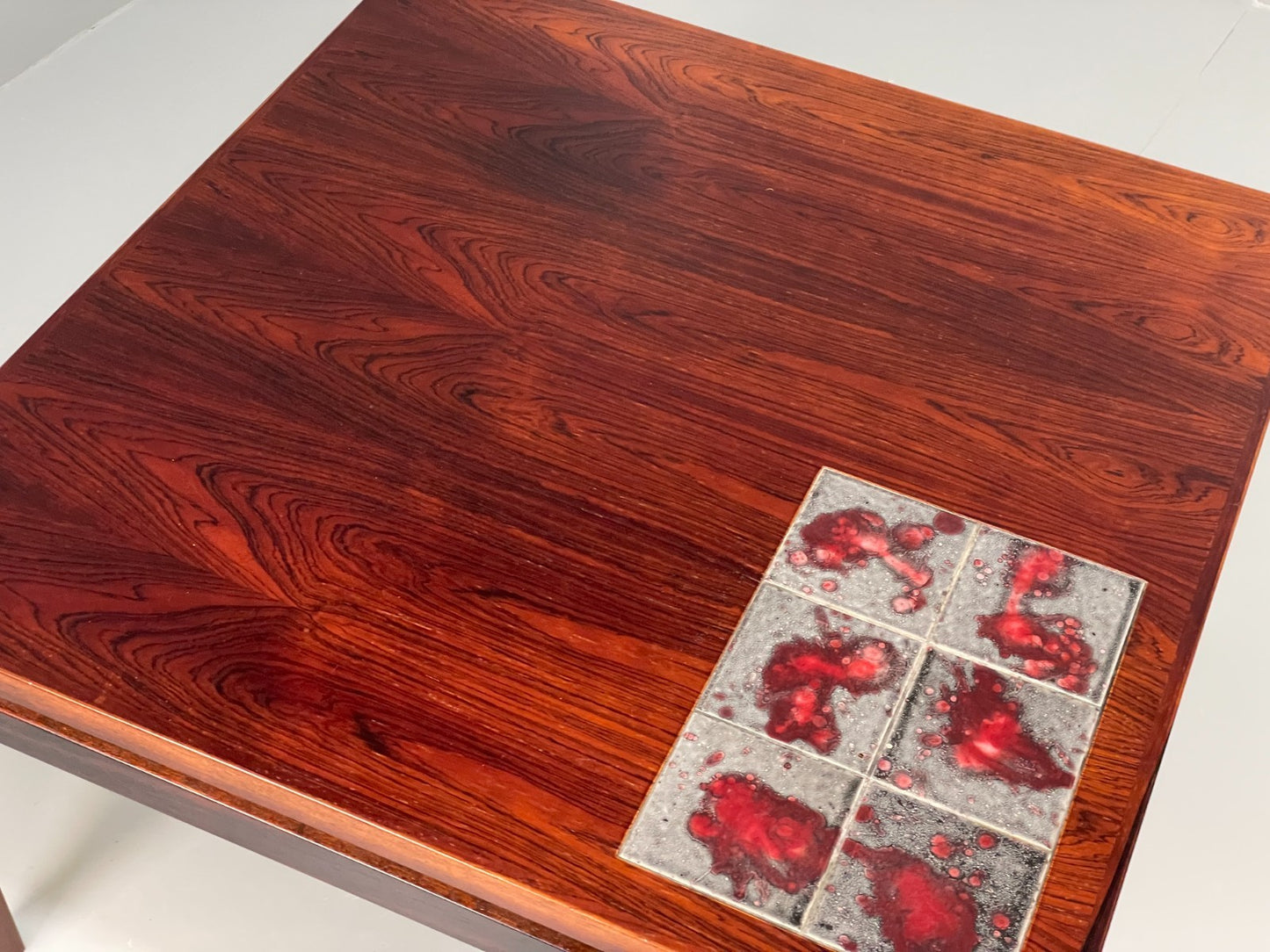 Vintage Square Coffee Table - Tile topped 1960s Danish Mid Century EB10872 MWOO11