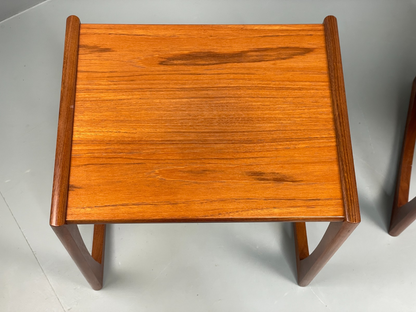 G Plan Nesting Tables Teak Quadrille Range Vintage Retro 1970s EB11678 MWOO14