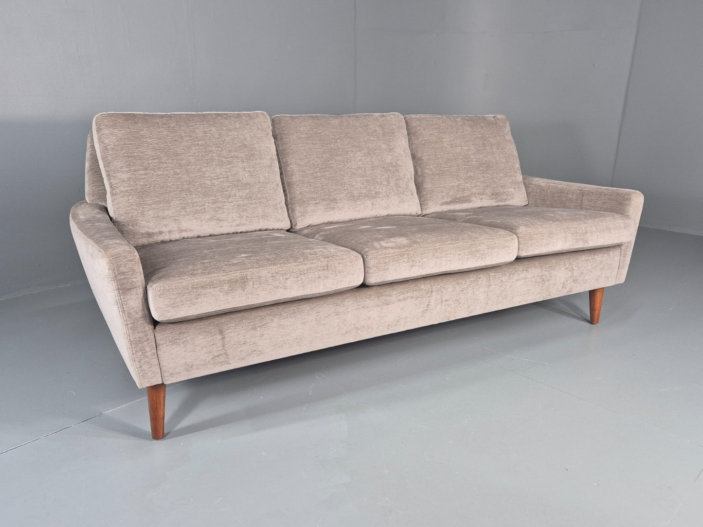 Vintage Danish 3 Seat Settee Mid Century 1960s New Upholstery EB11820 M3SS0
