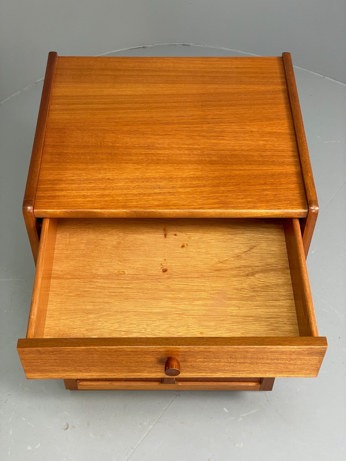 Vintage Nathan Bedside Cabinet Teak 1970s Retro Squares Design EB11557 MWOO6