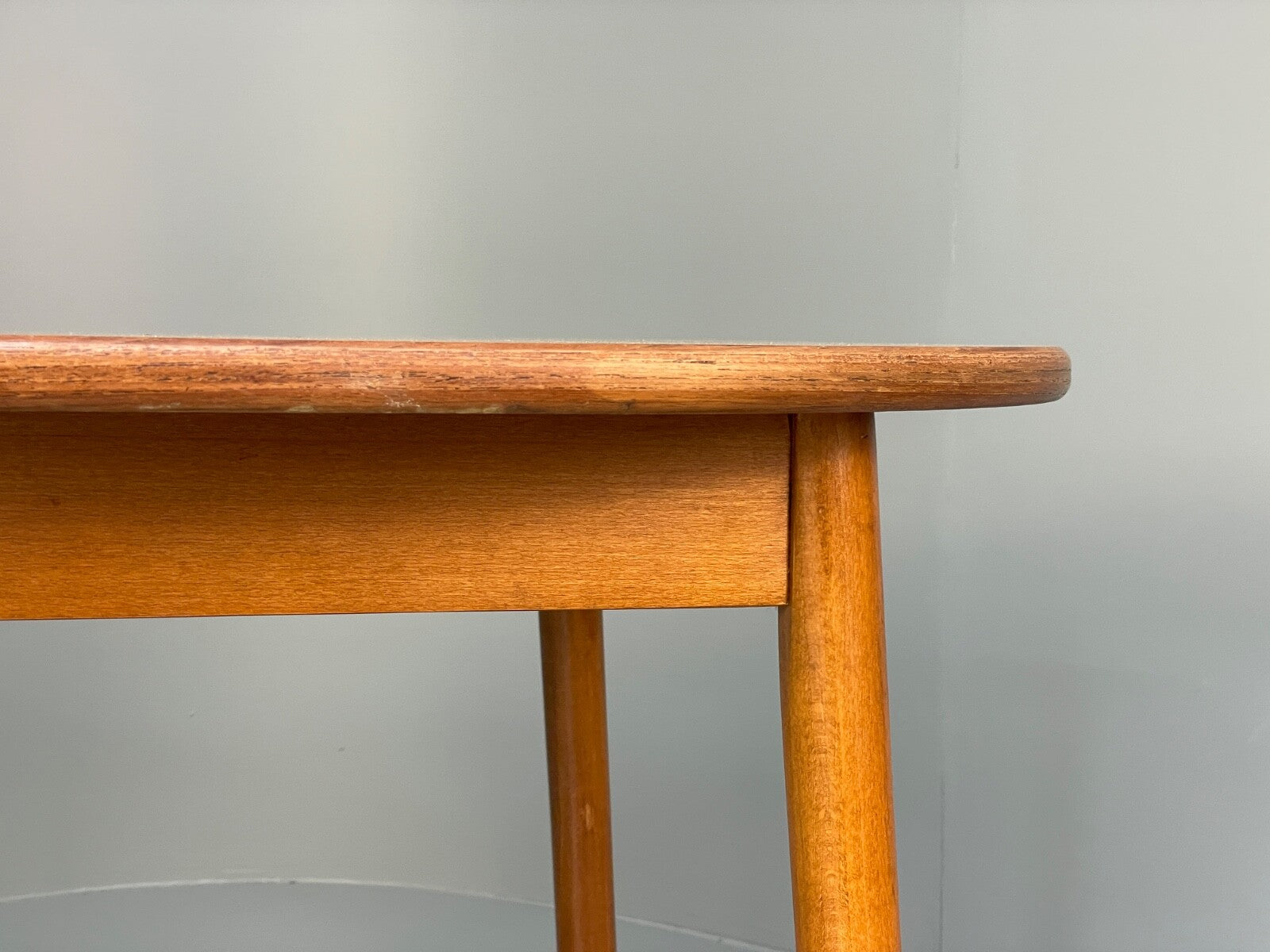 Vintage 1960s Dining Table Formica Beech Mid Century By P I Dinette EB9823 MWOO - UKDK FURNITURE