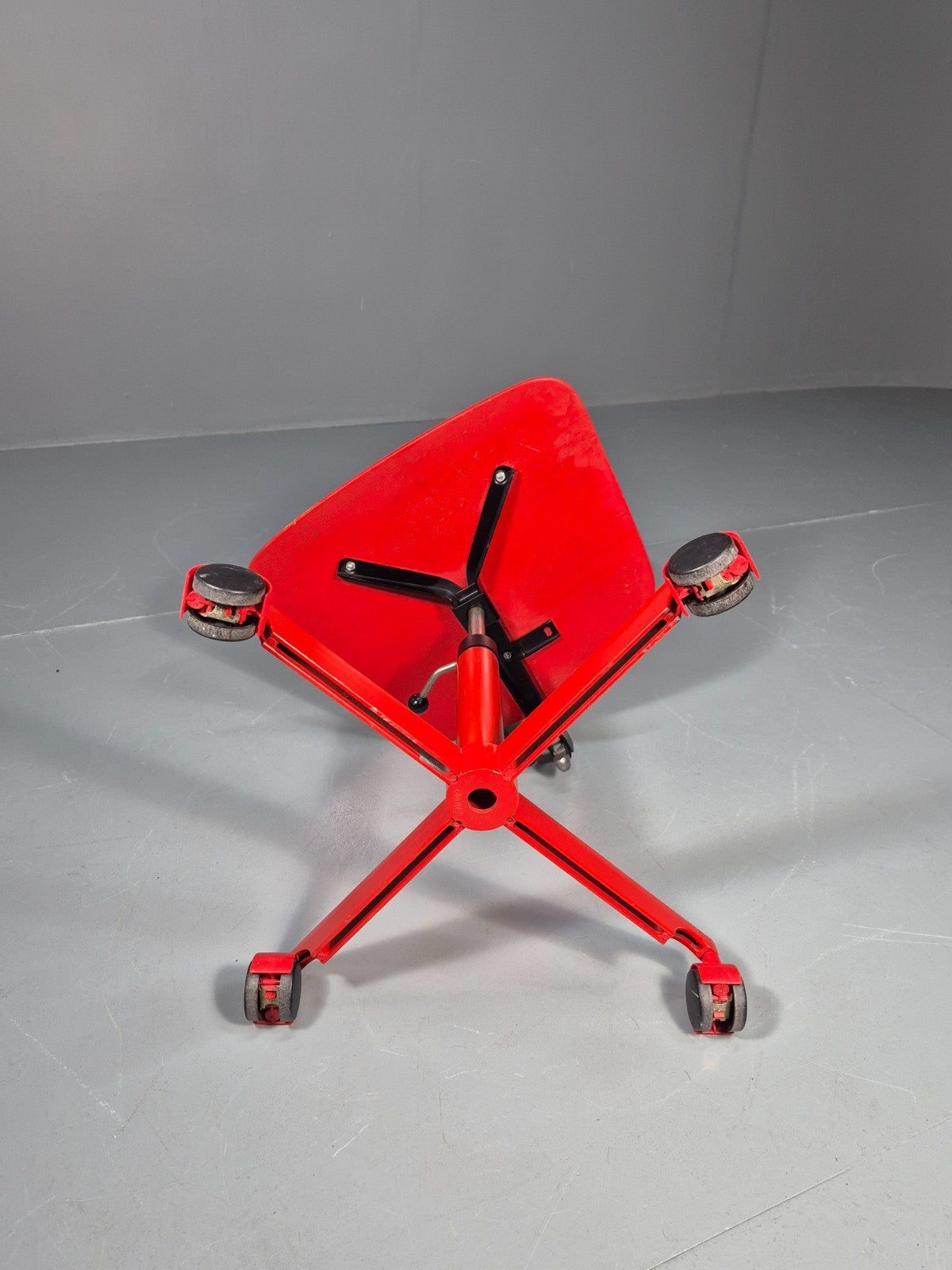 1960s Kevi Task Desk Chair Jorgen Rasmussen MCM Danish Retro Red EB10814 MSWI9