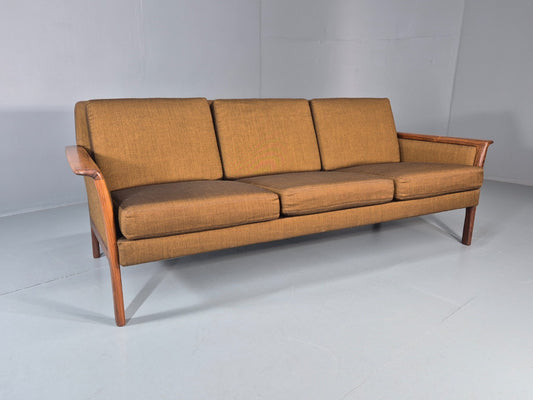 Vintage 3 Seater Sofa 1960s Knut Saeter Vatne Mobler Green Gold EB11078 M3SS0