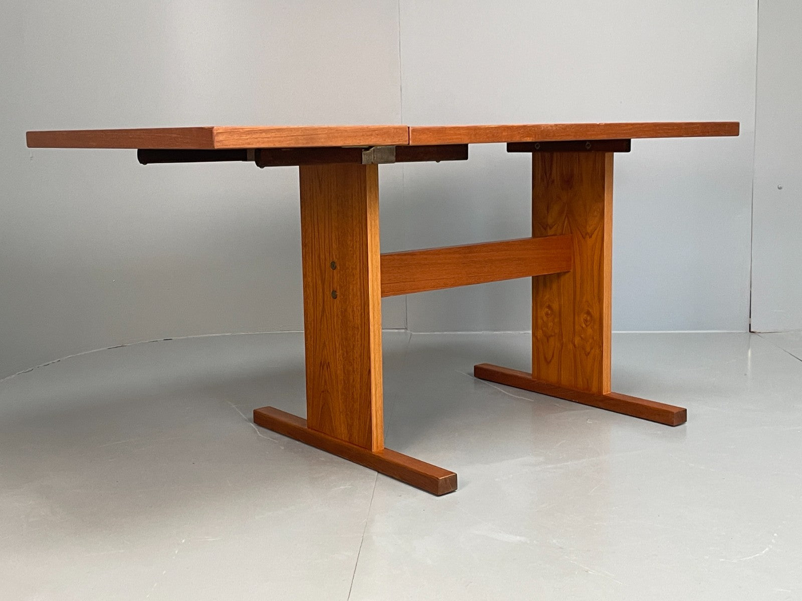 Vintage Teak Dining Table Tile Topped Danish Drop Leaf 1980s EB11563 MWOO7