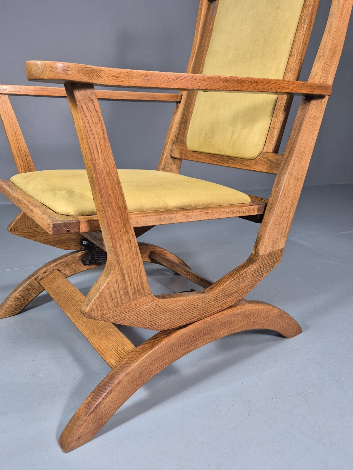 Vintage Scandinavian Rocking Chair Oak Frame 1970s Retro MCM  EB10731 MNOR15