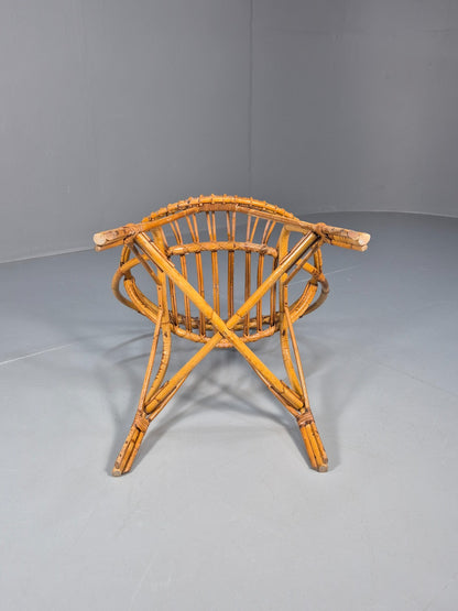 1950s Cane Work Circle Chair  Original Condition Retro EB10643 VBER9