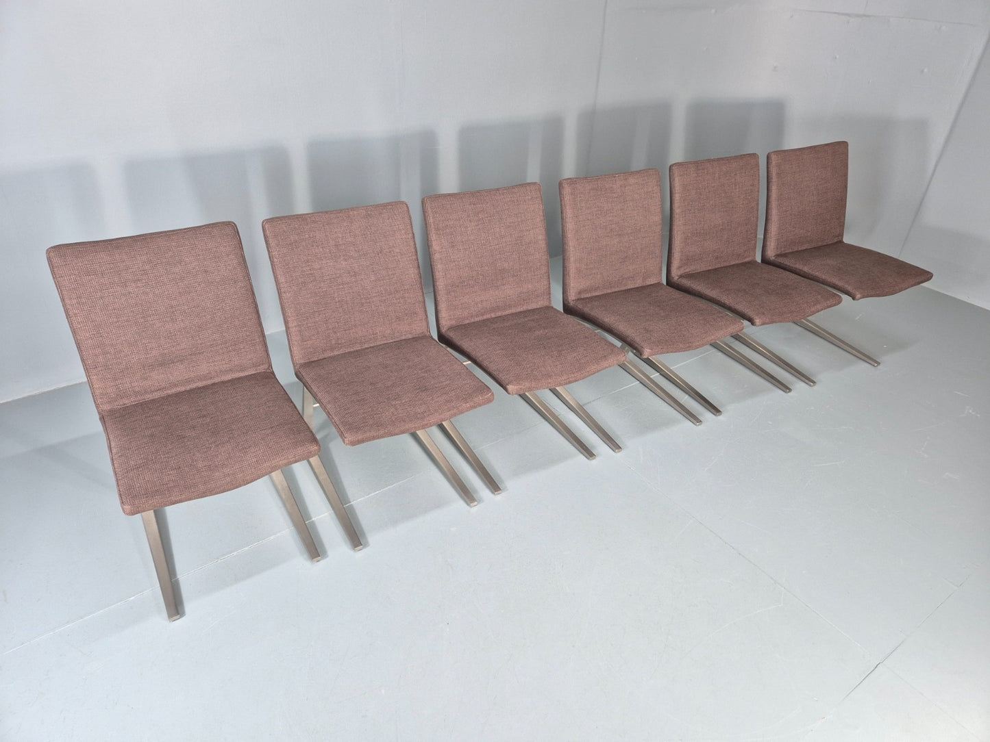 6 Vintage BoConcept Dining Chairs Mariposa Cast Alloy Frame EB11230 MDIN2
