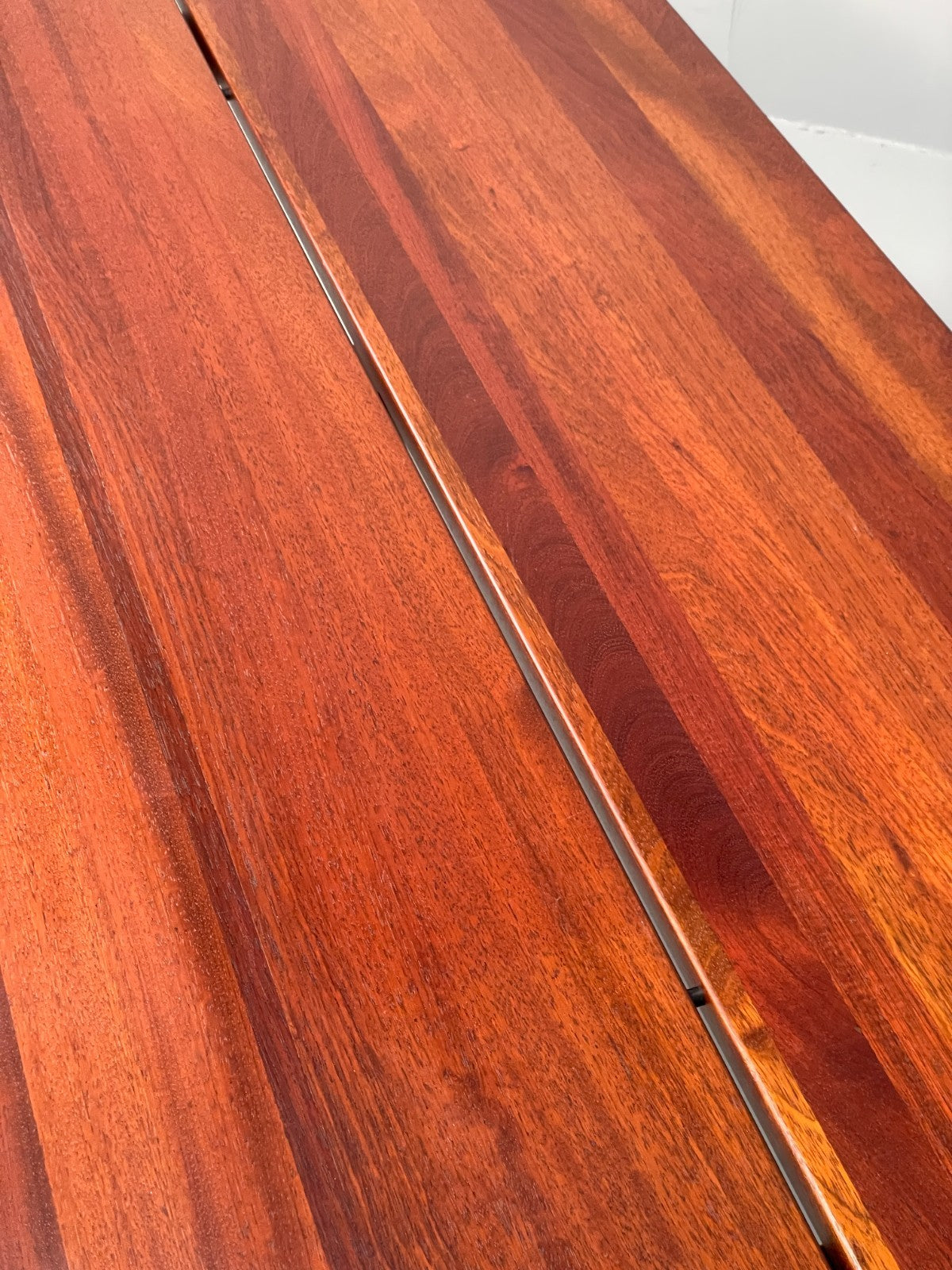 Vintage Rectangular Coffee Table Mahogany 1980s Solid Floating Top  EB11180 MWOO1