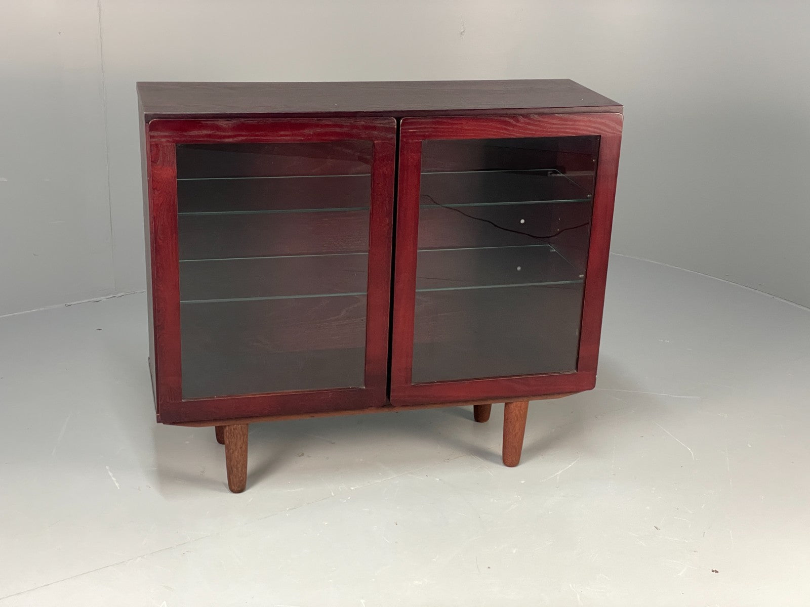 Vintage Oak Glazed Bookcase By Beaver & Tapley Dark Stained EB11499 MWOO0