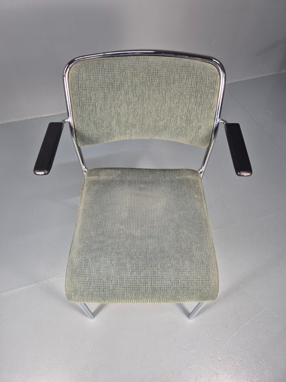 6 1980s Retro Stacking Chairs Chrome Frame Swedish Design Retro MCM EB10606 MSTA6