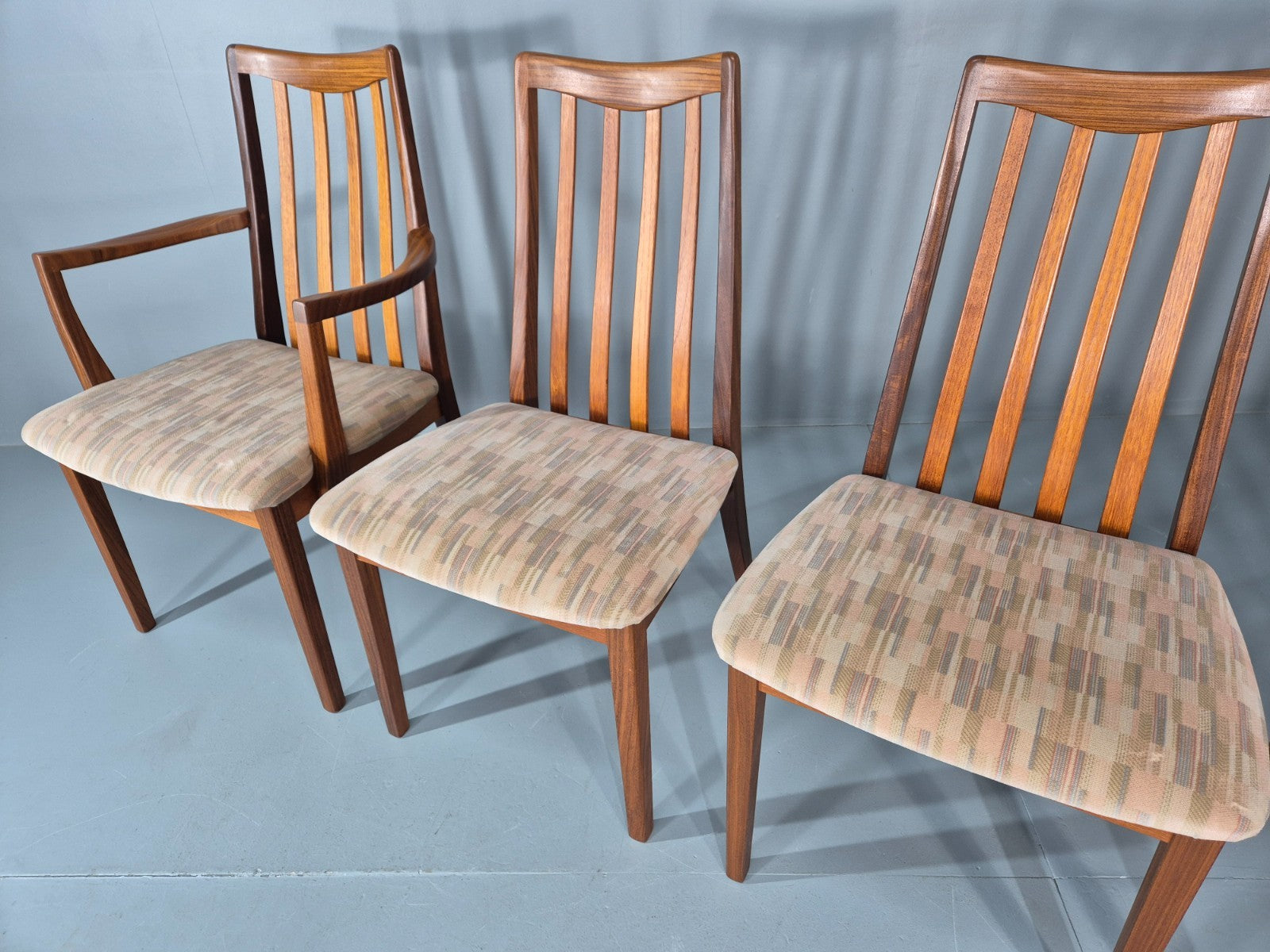 6 G Plan Dining Chairs High Back Fresco Range Red Badge 1980s Retro EB11251 VDIN3