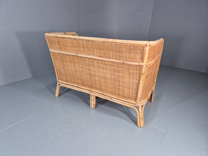 Vintage Rattan Two Seat Sofa 1970s Style Retro  EB11220 VBER10