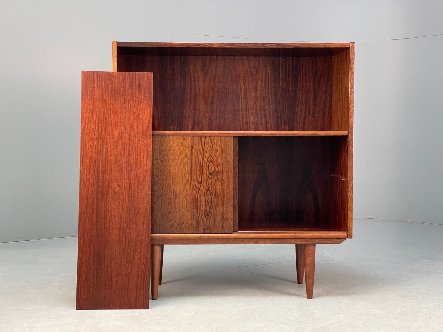 Midcentury Danish Bookcase Sliding Doors Torben B Nielsen Vintage EB8807 MWOO - UKDK FURNITURE
