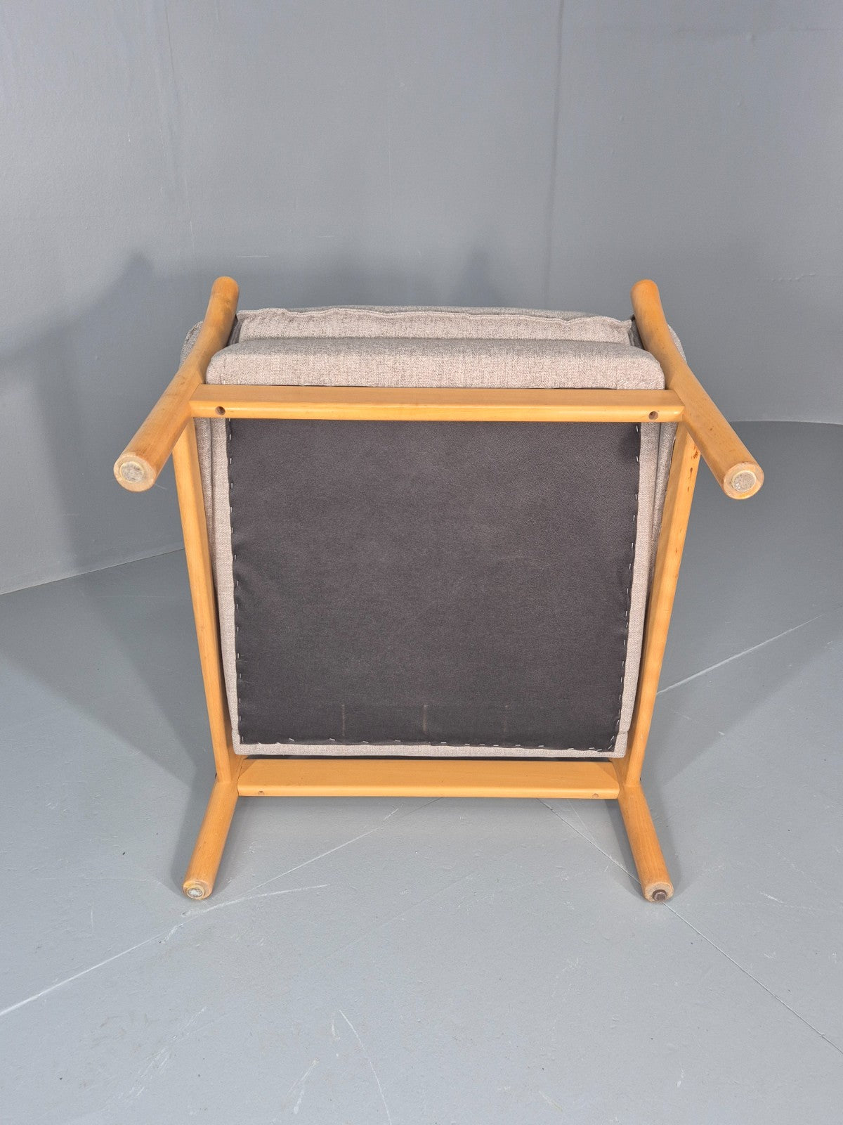 Vintage Lounge Chair Mid Century Danish Beech Frame New Upholstery EB11314 MNOR8
