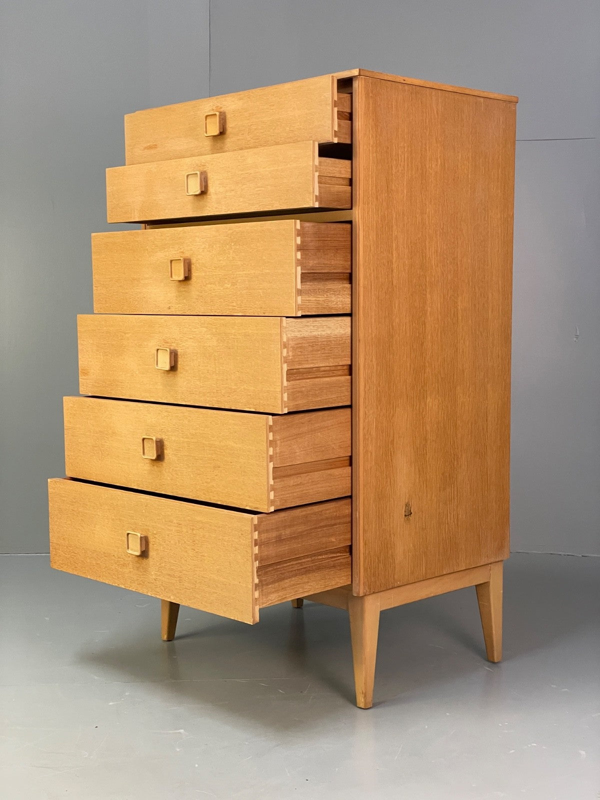 Vintage Oak Chest Of Drawers Mid Century 1960s By Limelight EB9770 MWOO - UKDK FURNITURE
