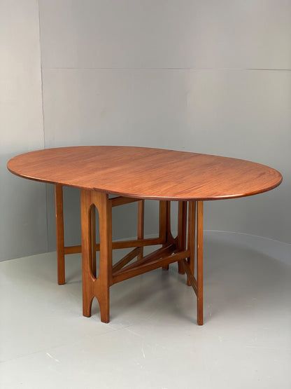Vintage Teak Drop Leaf Dining Table By Jentique EB9766 MWOO - UKDK FURNITURE