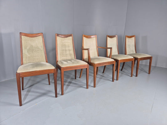 5 Vintage Teak Dining Chairs G Plan 1970s Design Retro Mid Century EB11919 MDIN1