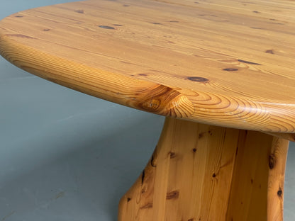 Chunky Pine Dining Table Extending Vintage Danish Retro 1990s EB10858 MWOO14