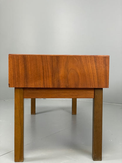 Vintage Teak Side Table With Drawers 1960s Mid Century EB11200 MWOO16