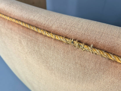 Classic Two Seater Danish Curved Banana Sofa 1930s Art Deco Gold  EB10791 M2SS14