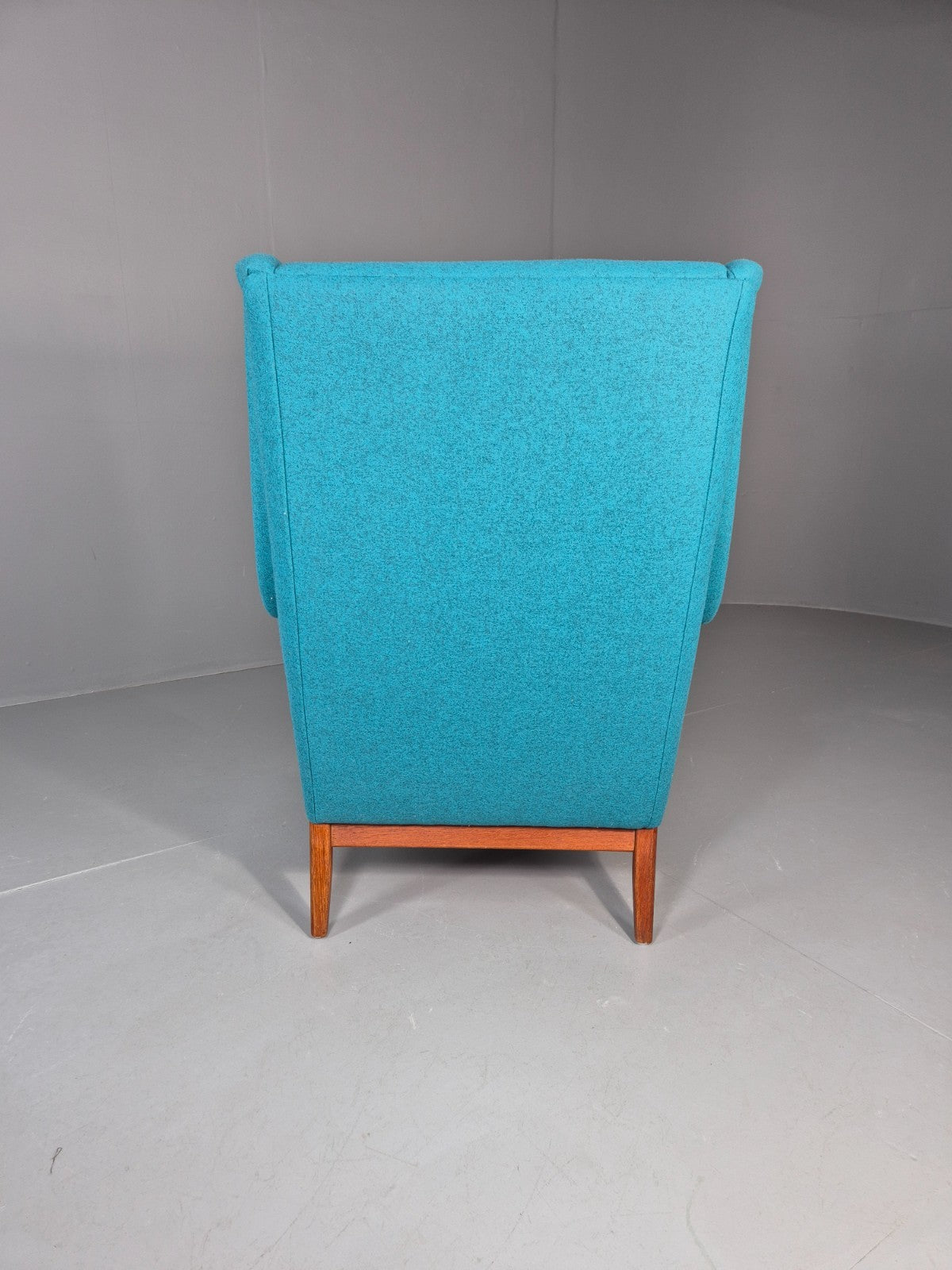 Vintage 1960s Lounge Chair Reupholstered Blue K E Ekselius For JOC EB11092 MNOR16