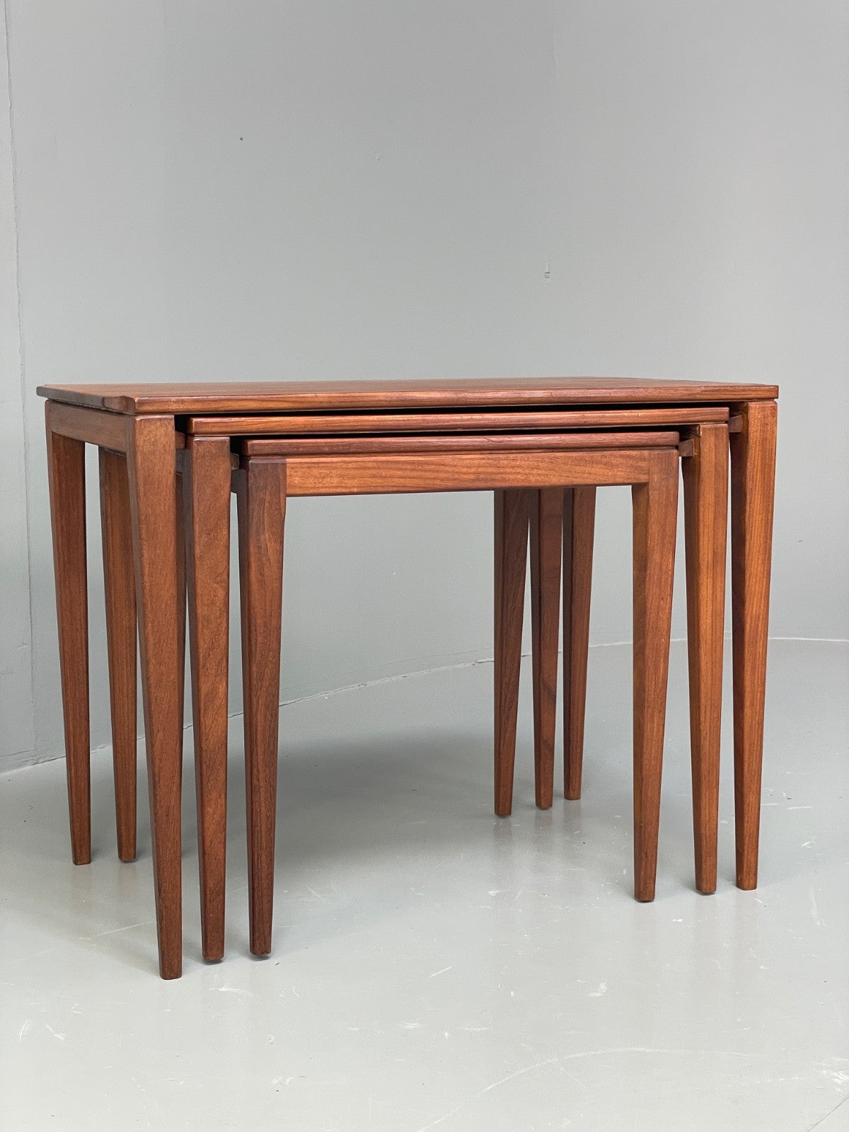 Vintage Richard Hornby Teak Nesting Tables 1960s Retro EB10009 MWOO - UKDK FURNITURE