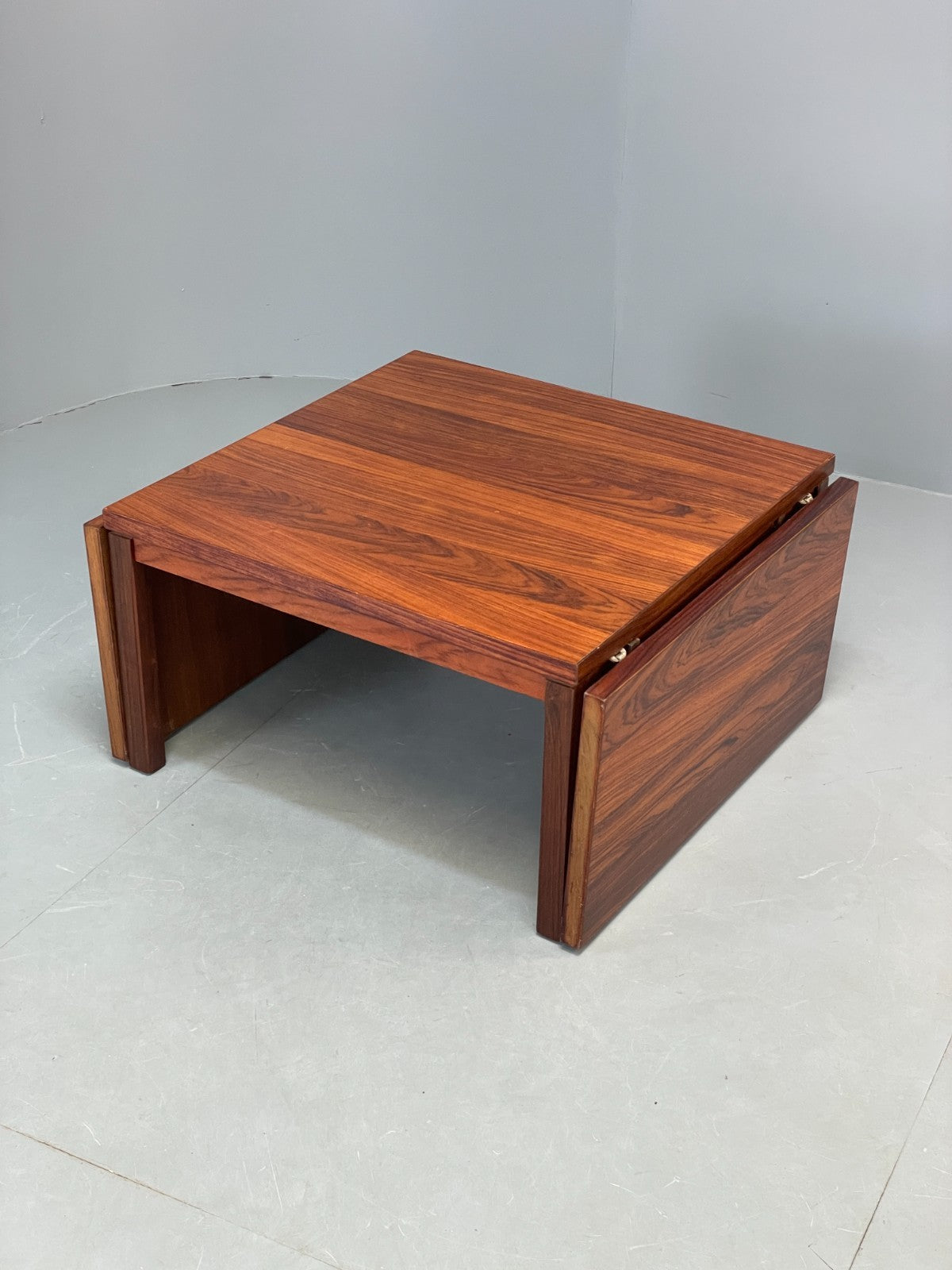 Vintage Danish Coffee Table Square Drop Leaf Extending Gansø Mobler EB10676 MWOO20