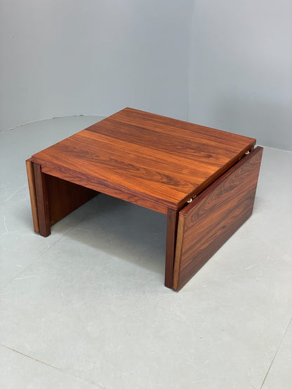 Vintage Danish Coffee Table Square Drop Leaf Extending Gansø Mobler EB10676 MWOO20